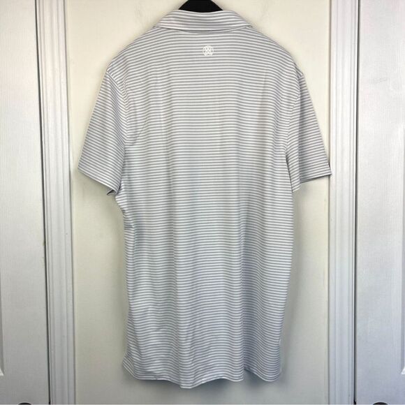 NEW G/Fore FEEDER STRIPE TECH PIQUÉ MODERN SPREAD COLLAR POLO C29 - Picture 3 of 7
